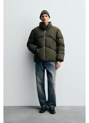 Пуховик мужской из пуха и пера зара zara l