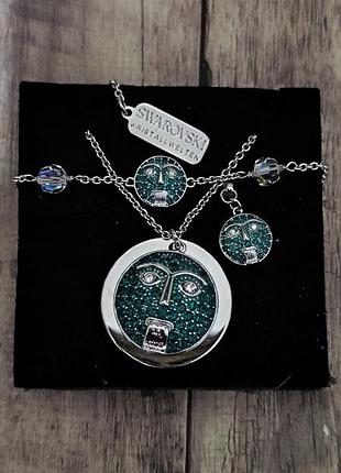 Ексклюзивний набір прикрас swarovski kristallwelten (австрія) — оригінал