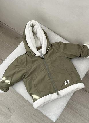 Оригінал! дитяча куртка від h&m baby 68 розміру зеленого кольору від малюка