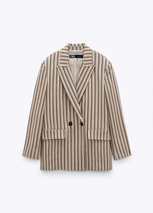 Піджак жакет жіночий в смужку massimo dutti, р. xs-l