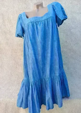 Джинсовое платье от zara,р46🌺🌺🌺 2