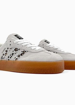 Кросівки adidas samba leopard