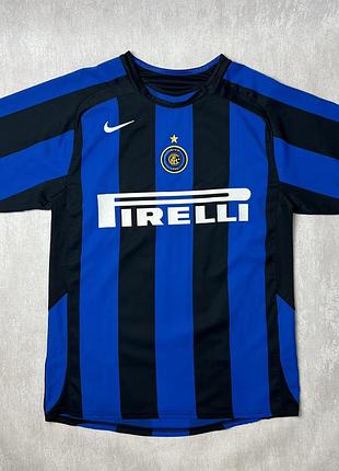 Чоловіча футбольна джерсі nike inter milan 2004/2005 home football shirt jersey