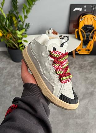 Жіночі кросівки lanvin paris curb sneakers white 21le110🩶