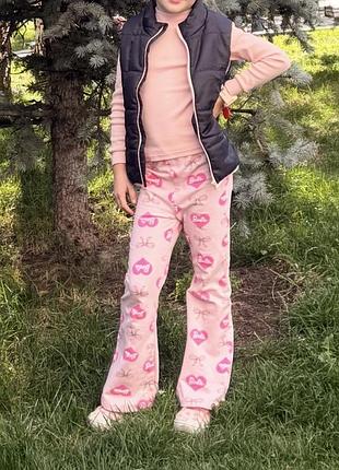 Штани кльош barbie 128р 2