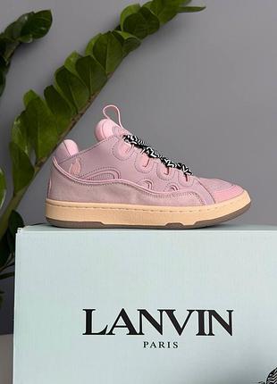 Lanvin curb sneakers pink 5