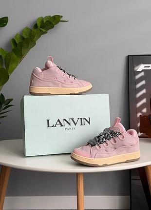 Lanvin curb sneakers pink 9