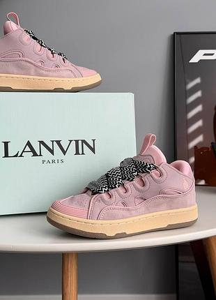 Lanvin curb sneakers pink