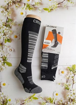 Чоловічі термошкарпетки гольфи від crivit чорні, розмір 37/38, 39/40, 41/42, 43/44, 45/46 (de/eu)
