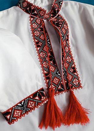 Вышиванка для мальчика тм flax детская вышитая рубашка 134/140