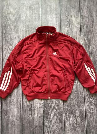 Вінтажна червона спортивна олімпійка adidas