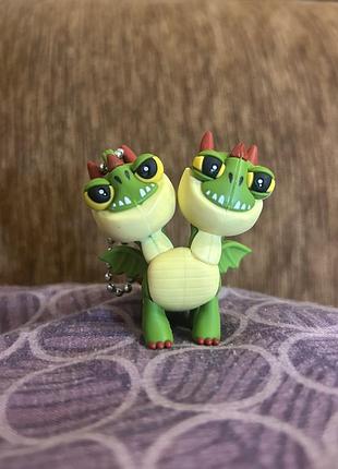 Брелок дитячий dreamworks dragons застібачка зелений