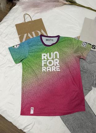 Бігова футболка джерсі laufen macht glücklich run for rare