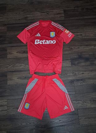 Вратарская форма астон вилла 2025/2026 adidas оригинал, комплект (футболка + шорты)