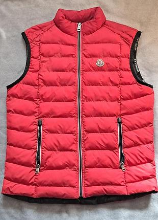 Жилетка чоловіча moncler червона, розмір l