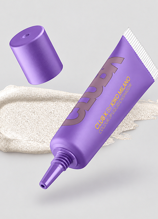 Рідкі тіні для повік kiko milano club k colour up liquid eyeshadow №01 period — білий металік, сяйливі (000071-01)