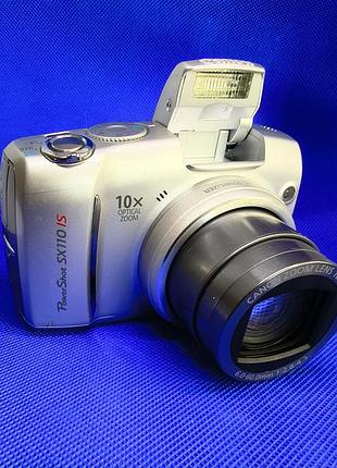 Цифровий фотоапарат canon powershot sx110 is silver (10x zoom, 9 mp) + sd-карта 16gb