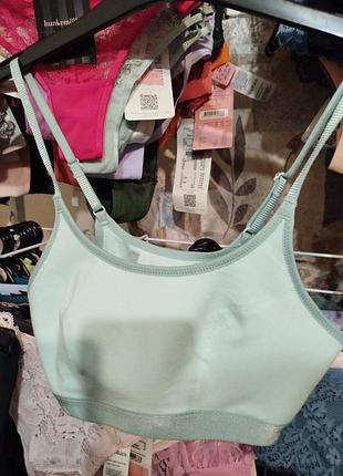 Жіночий спортивний топ marks & spencer м'ятного кольору