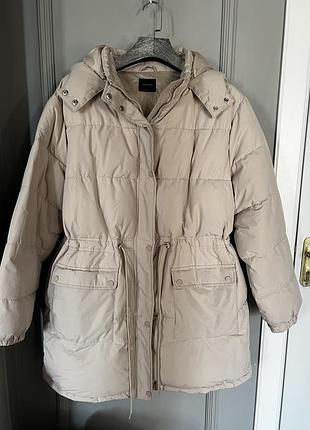 Зимняя куртка большого размера zara h&m