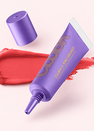 Рідкі матові тіні для повік kiko milano club k colour up liquid eyeshadow №17 u look fire — теплий червоний відтінок (000071-17)