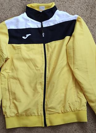 Спортивна кофта чоловіча joma жовто-чорно-біла, розмір 50