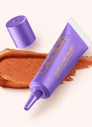 Рідкі тіні для повік kiko milano club k colour up liquid eyeshadow №15 sunset rave — помаранчеві металік (000071-15)