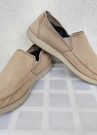 Легенькие текстильние мокасини crocs р.45 (указан м11)