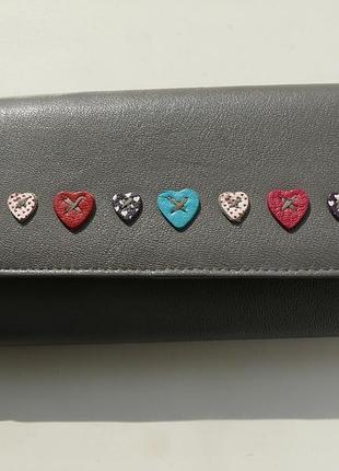 Кожаный кошелек 100% кожа mala leather. новый
