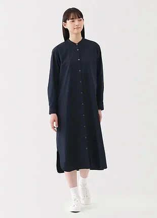 Хлопковое платье миди muji
