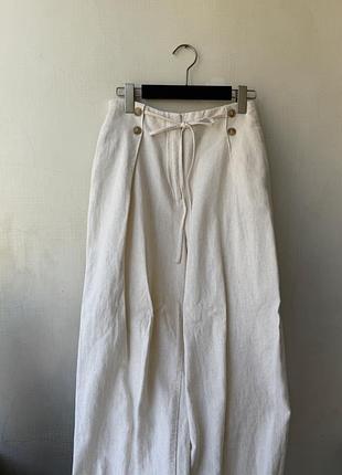 Льняні штані zara