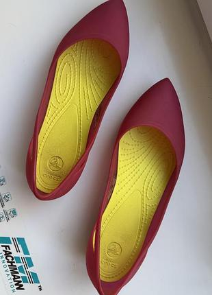 Балетки жіночі crocs мильниці рожеві