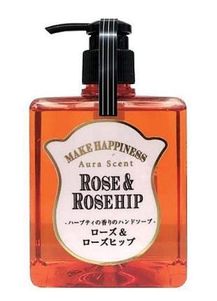 Pelican aurascent hand soap rose жидкое мыло с ароматом розы и шиповника, 300 мл