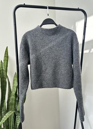🍒zara вкорочений джемпер з розрізами  мʼякий та приємний на дотик