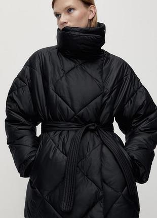 Куртка чорна massimo dutti m