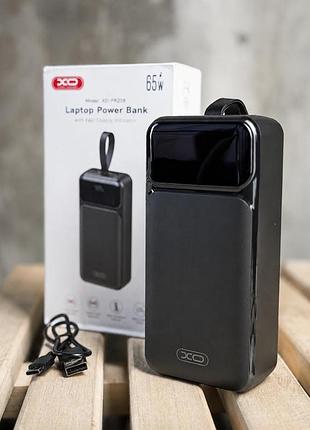 Портативний акумулятор 30000mah xo pr298 65w black вт4756(46 - 01)