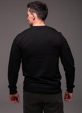 👕 свитшот мужской черный casual 2