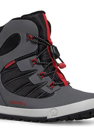 Шкіряні зимові дятичі черевики merrell schneestiefel snow bank 4.0 wtrpf з водонепроникним покриттям