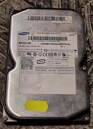 98% (h2testw ок) ide hdd 3.5 200 гб samsung 7200 15.7/44.3 жорсткий диск sp2014n самсунг ata pata
