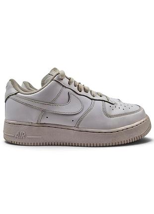 Шкіряні кросівки nike air force 1 білі
