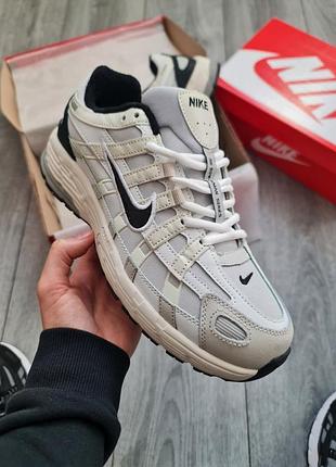 Термо кросівки кросівки nike p-6000 platinum tint black термо❄️