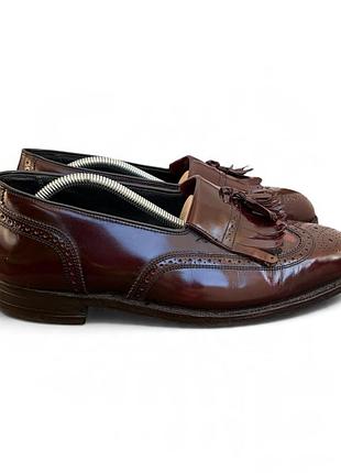 Вишневі класичні лофери florsheim