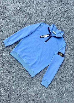 Чоловічий світшот stone island блакитний