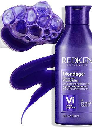 Шампунь для нейтралізації жовтизни світлого волосся/redken color extend blondage shampoo
