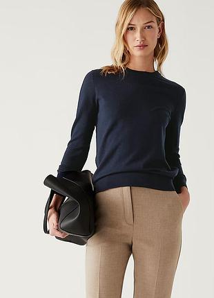 Джемпер чорний з вовни мериноса marks&spencer