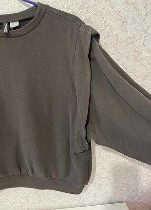 Світшот жіночий h&m сірий 4