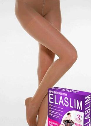 Колготи женские цвет бежевий elaslim 40 den size 6