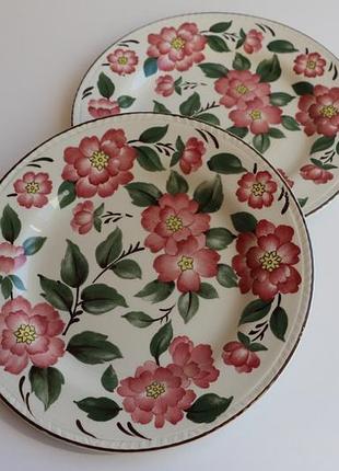 Тарелки wood & sons irish rose англия винтаж 2 шт
