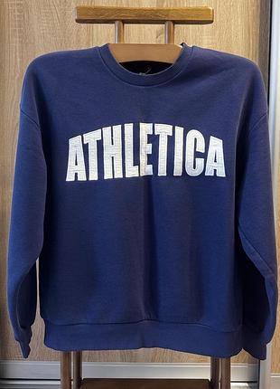 Світшот жіночий gina tricot «athletica» темно-синій, розмір s