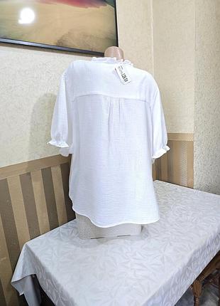 Муслиновая блуза. per una. marks spencer. 4