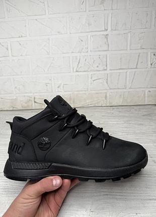 Крутые черные ботинки timberland sprint trekker mid